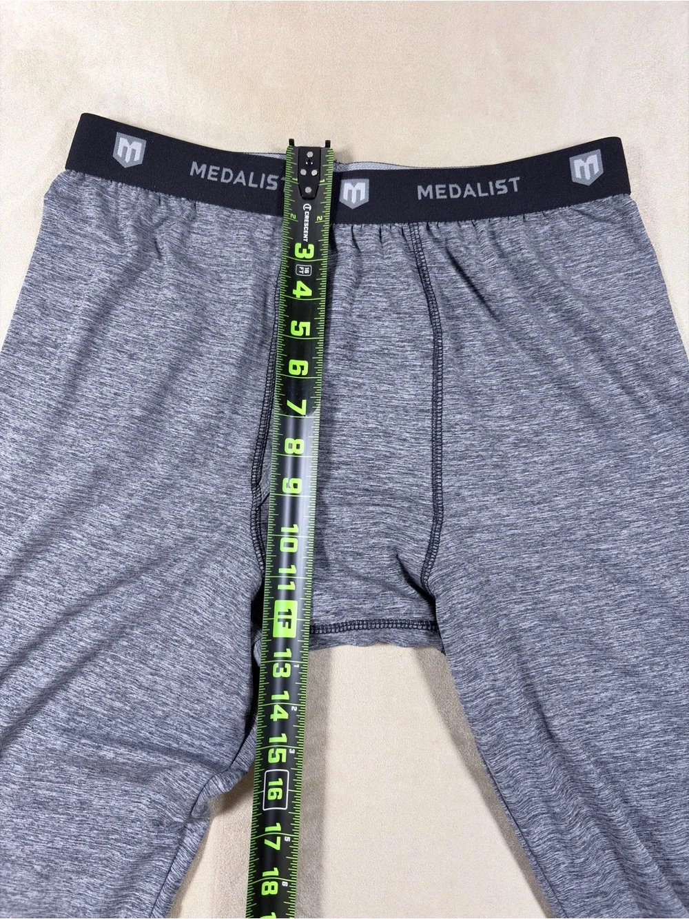 Men's Large Grey Thermal Long Johns - Medalist brand (193)